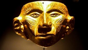 Máscara Indigena - Museo del oro Colombia